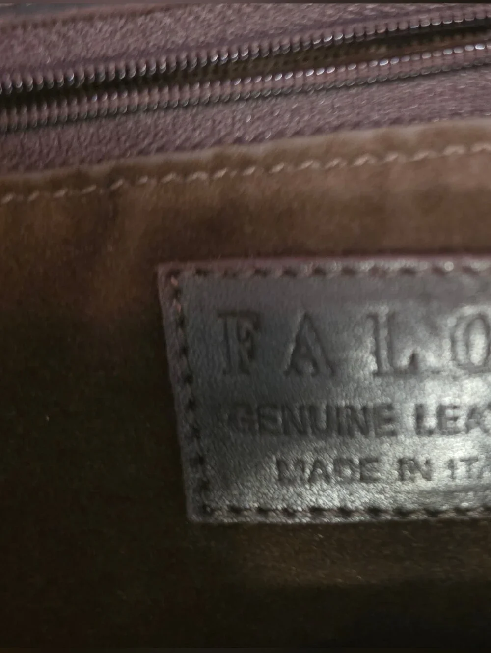 Falor Brown Leather Shoulder Bag, Made In Italy